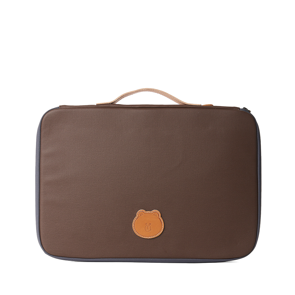 BROWN &amp; FRIENDS LAPTOP POUCH 002 15 BROWN